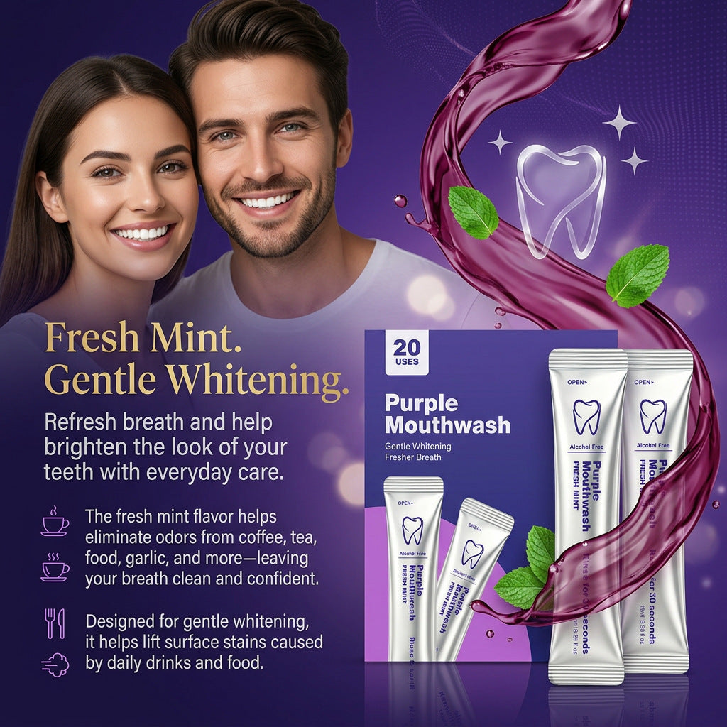 Purple mouthwash