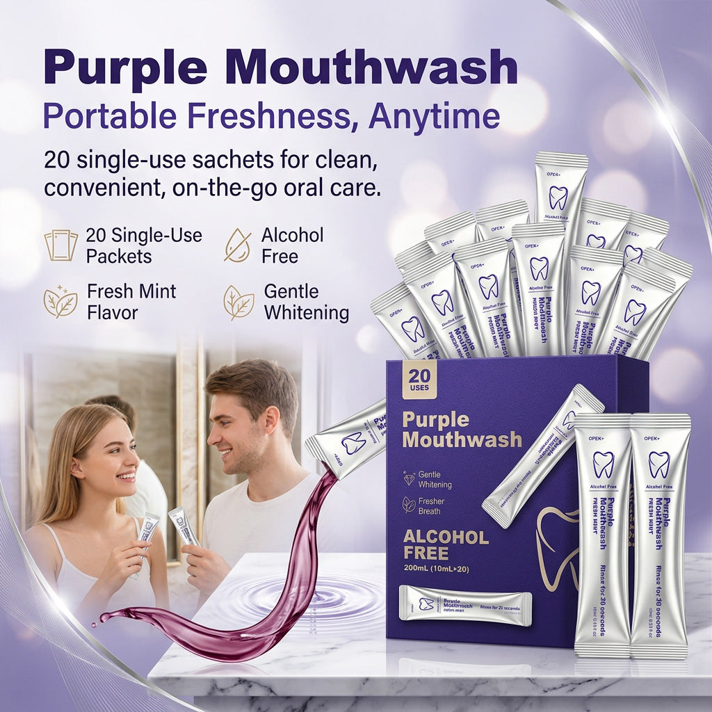Purple mouthwash