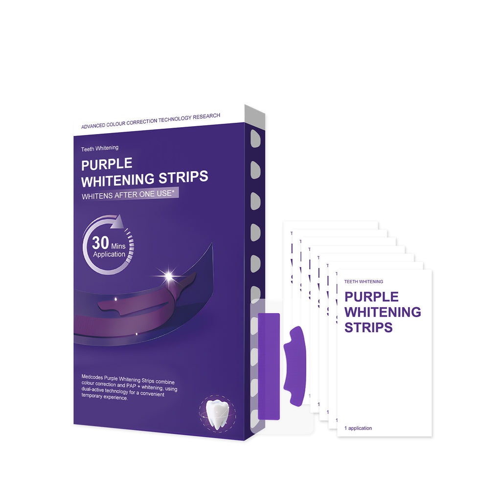 Purple Dental Stain Removal Whitening Strips