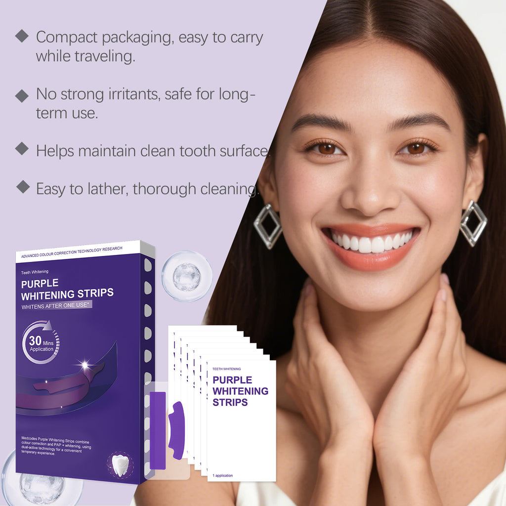 Purple Dental Stain Removal Whitening Strips